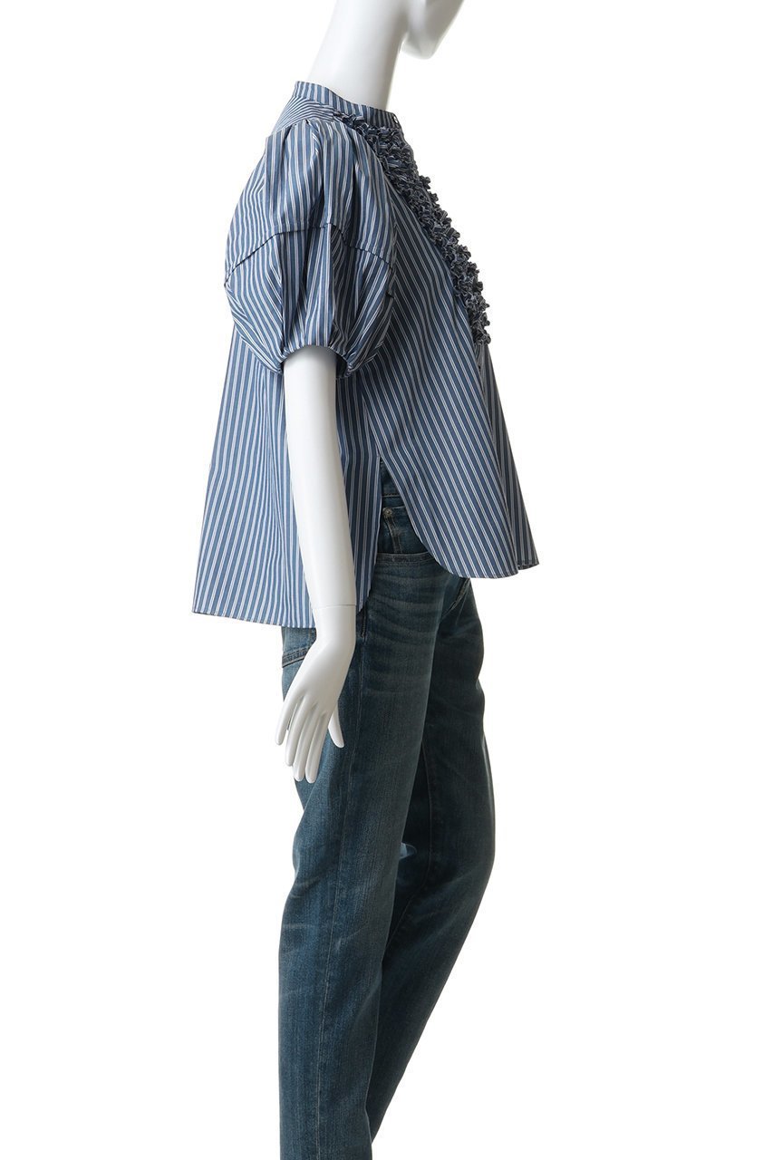 【マリリンムーン/MARILYN MOON】のモダンタックフリルボリュームスリーブブラウス 人気、トレンドファッション・服の通販 founy(ファニー) 　ファッション　Fashion　レディースファッション　Fashion for Women　トップス・カットソー　Cut & Sew Tops　シャツ・ブラウス・オフィスカジュアル　Elegant Blouses & Button-Ups　ボリューム袖・フリルスリーブブラウス　Voluminous & Ruffle Sleeves / Puffy Sleeve Tops　アクセサリー　Fashion Accessories　ショート　Short, Short Length　スリーブ　Sleeve, Long Sleeve / Short Sleeve　バランス　Balance, Style Balance　夏　Summer　新作・新入荷　New Arrivals / New In　other-3|ID: prp329100004904980 ipo3291000000036747123