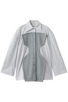 【エンフォルド/ENFOLD】のSILHOUETTE BIG SHIRT 人気、トレンドファッション・服の通販 founy(ファニー) ファッション Fashion レディースファッション Fashion for Women トップス・カットソー Cut & Sew Tops シャツ・ブラウス・オフィスカジュアル Elegant Blouses & Button-Ups おすすめ Recommended / Our Picks シェイプ Shape, Slim Fit スリーブ Sleeve, Long Sleeve / Short Sleeve セットアップ Set-Up, Coordinated Outfit バランス Balance, Style Balance プリーツ Pleats, Pleated ロング Long, Long-Length thumbnail ライトグレー|ID: prp329100004904987 ipo3291000000036717594