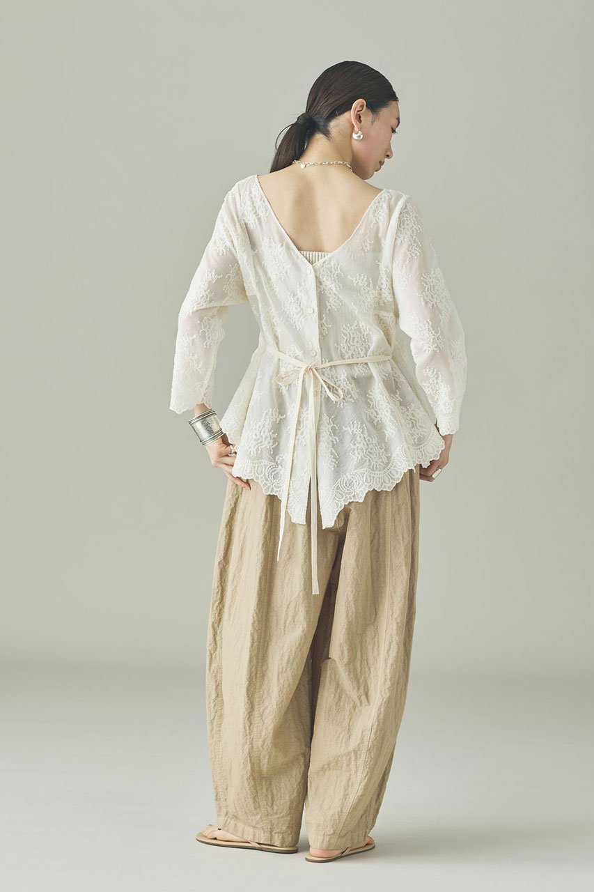 【カレンソロジー/Curensology】のレース2WAYギャザーブラウス 人気、トレンドファッション・服の通販 founy(ファニー) 　ファッション　Fashion　レディースファッション　Fashion for Women　トップス・カットソー　Cut & Sew Tops　シャツ・ブラウス・オフィスカジュアル　Elegant Blouses & Button-Ups　エアリー　Airy Texture　ギャザー　Gathered, Ruffled　スリーブ　Sleeve, Long Sleeve / Short Sleeve　タイトスカート　Pencil Skirt, Tight Skirt　リボン　Ribbon, Bow　レース　Lace, Lace Fabric　ロング　Long, Long-Length　other-6|ID: prp329100004904993 ipo3291000000036717645