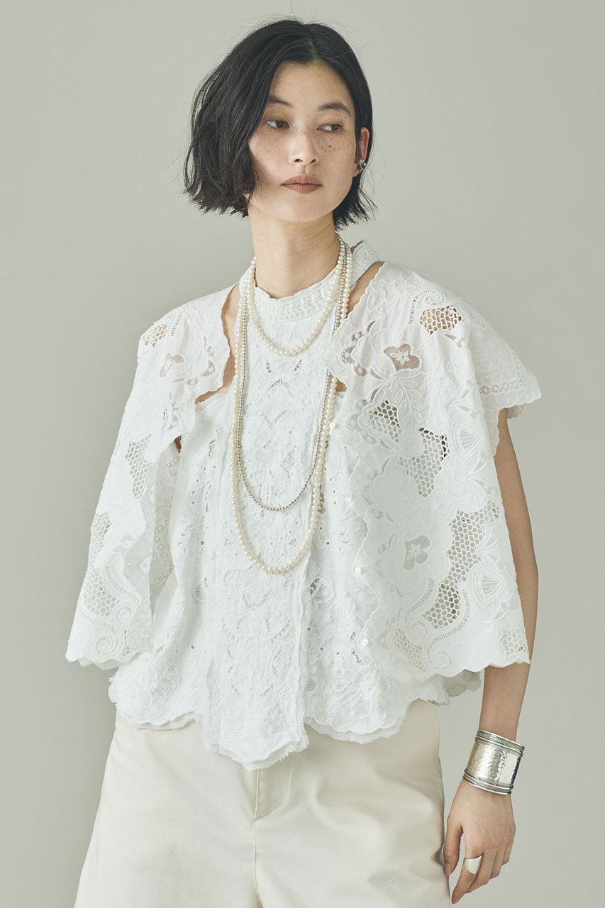 【カレンソロジー/Curensology】のNエンブロイダリーブラウス 人気、トレンドファッション・服の通販 founy(ファニー) 　ファッション　Fashion　レディースファッション　Fashion for Women　トップス・カットソー　Cut & Sew Tops　シャツ・ブラウス・オフィスカジュアル　Elegant Blouses & Button-Ups　インド　Indian Textile　キャミワンピース　Cami Dress, Slip Dress　スリーブ　Sleeve, Long Sleeve / Short Sleeve　チュール　Tulip, Tulip Motif　ノースリーブ　Sleeveless, No-Sleeve　ボタニカル　Botanical, Floral Pattern　ロング　Long, Long-Length　羽織　Haori, Light Jacket　other-2|ID: prp329100004904998 ipo3291000000036717695