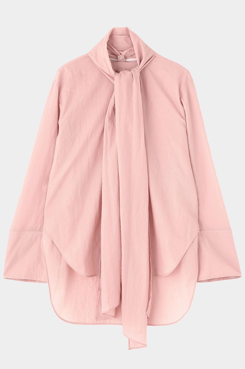 【ル フィル/LE PHIL】のコンパクトナイロンボウタイブラウス インテリア・キッズ・メンズ・レディースファッション・服の通販 founy(ファニー) 　ファッション　Fashion　レディースファッション　Fashion for Women　トップス・カットソー　Cut & Sew Tops　シャツ・ブラウス・オフィスカジュアル　Elegant Blouses & Button-Ups　おすすめ　Recommended / Our Picks　シンプル　Simple, Minimal　スリーブ　Sleeve, Long Sleeve / Short Sleeve　セットアップ　Set-Up, Coordinated Outfit　タフタ　Taffeta, Structured Fabric　ボトム　Bottoms, Lower Wear　ロング　Long, Long-Length　今季　This Season, Current Season　ピンク|ID: prp329100004905005 ipo3291000000036717758