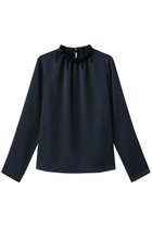 【アナイ/ANAYI】のハンマーサテンスタンドブラウス 人気、トレンドファッション・服の通販 founy(ファニー) ファッション Fashion レディースファッション Fashion for Women トップス・カットソー Cut & Sew Tops シャツ・ブラウス・オフィスカジュアル Elegant Blouses & Button-Ups サテン Satin, Glossy Fabric シンプル Simple, Minimal スタンド Stand Collar, Upright Stand スリーブ Sleeve, Long Sleeve / Short Sleeve フレア Flare, Flared ロング Long, Long-Length エレガント 上品 Elegant thumbnail ネイビー|ID: prp329100004905022 ipo3291000000036717891