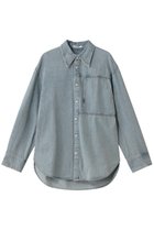 【クラネ/CLANE】のCOMPACT DENIM SHIRTS 人気、トレンドファッション・服の通販 founy(ファニー) ファッション Fashion レディースファッション Fashion for Women トップス・カットソー Cut & Sew Tops シャツ・ブラウス・オフィスカジュアル Elegant Blouses & Button-Ups インナー Innerwear コンパクト Compact, Small Size スウェット / スエット Sweatshirt, Sweatwear スリーブ Sleeve, Long Sleeve / Short Sleeve デニム Denim, Jeans Material ポケット Pocket, Pocket Detail ロング Long, Long-Length thumbnail ICE BLUE|ID: prp329100004905024 ipo3291000000036717907