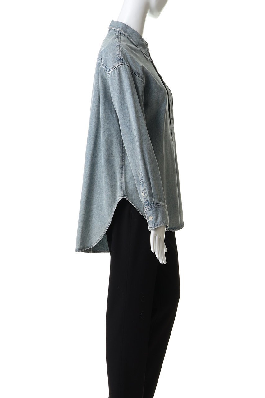 【クラネ/CLANE】のCOMPACT DENIM SHIRTS 人気、トレンドファッション・服の通販 founy(ファニー) 　ファッション　Fashion　レディースファッション　Fashion for Women　トップス・カットソー　Cut & Sew Tops　シャツ・ブラウス・オフィスカジュアル　Elegant Blouses & Button-Ups　インナー　Innerwear　コンパクト　Compact, Small Size　スウェット / スエット　Sweatshirt, Sweatwear　スリーブ　Sleeve, Long Sleeve / Short Sleeve　デニム　Denim, Jeans Material　ポケット　Pocket, Pocket Detail　ロング　Long, Long-Length　other-3|ID: prp329100004905024 ipo3291000000036717910