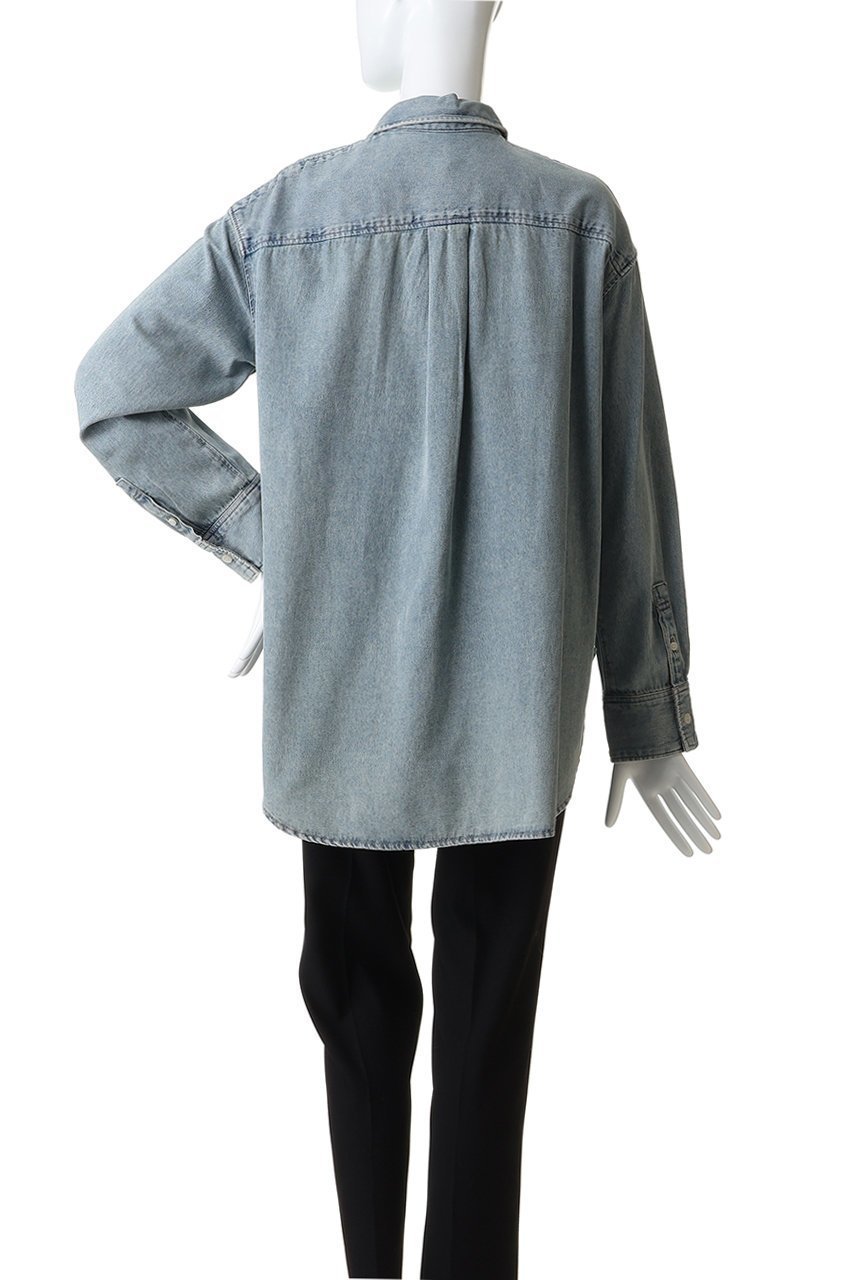 【クラネ/CLANE】のCOMPACT DENIM SHIRTS 人気、トレンドファッション・服の通販 founy(ファニー) 　ファッション　Fashion　レディースファッション　Fashion for Women　トップス・カットソー　Cut & Sew Tops　シャツ・ブラウス・オフィスカジュアル　Elegant Blouses & Button-Ups　インナー　Innerwear　コンパクト　Compact, Small Size　スウェット / スエット　Sweatshirt, Sweatwear　スリーブ　Sleeve, Long Sleeve / Short Sleeve　デニム　Denim, Jeans Material　ポケット　Pocket, Pocket Detail　ロング　Long, Long-Length　other-4|ID: prp329100004905024 ipo3291000000036717911
