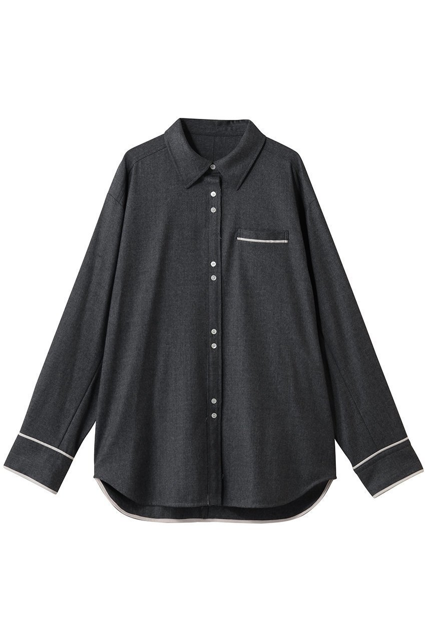 【メゾンスペシャル/MAISON SPECIAL】のSaxony Shirt/サキソニーシャツ 人気、トレンドファッション・服の通販 founy(ファニー) 　ファッション　Fashion　レディースファッション　Fashion for Women　トップス・カットソー　Cut & Sew Tops　シャツ・ブラウス・オフィスカジュアル　Elegant Blouses & Button-Ups　カフス　Cuff Design　シェイプ　Shape, Slim Fit　シンプル　Simple, Minimal　ストレッチ　Stretch, Stretchy Fabric　スリット　Slit, Slit Detail　スリーブ　Sleeve, Long Sleeve / Short Sleeve　パイピング　Piping, Trim Design　フロント　Front, Front Design　ポケット　Pocket, Pocket Detail　ロング　Long, Long-Length　ワンポイント　One Point, Statement Accent　 other-1|ID: prp329100004905034 ipo3291000000036718043