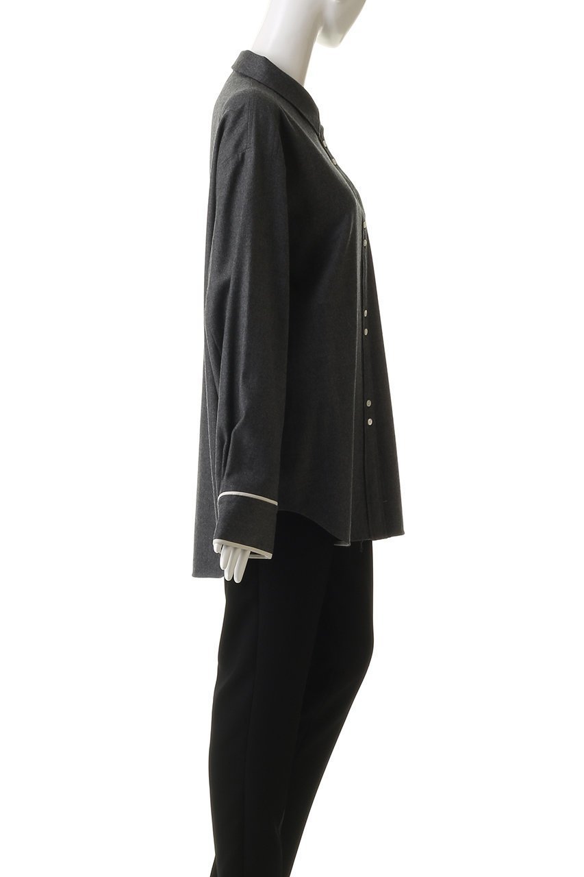 【メゾンスペシャル/MAISON SPECIAL】のSaxony Shirt/サキソニーシャツ 人気、トレンドファッション・服の通販 founy(ファニー) 　ファッション　Fashion　レディースファッション　Fashion for Women　トップス・カットソー　Cut & Sew Tops　シャツ・ブラウス・オフィスカジュアル　Elegant Blouses & Button-Ups　カフス　Cuff Design　シェイプ　Shape, Slim Fit　シンプル　Simple, Minimal　ストレッチ　Stretch, Stretchy Fabric　スリット　Slit, Slit Detail　スリーブ　Sleeve, Long Sleeve / Short Sleeve　パイピング　Piping, Trim Design　フロント　Front, Front Design　ポケット　Pocket, Pocket Detail　ロング　Long, Long-Length　ワンポイント　One Point, Statement Accent　other-3|ID: prp329100004905034 ipo3291000000036718048