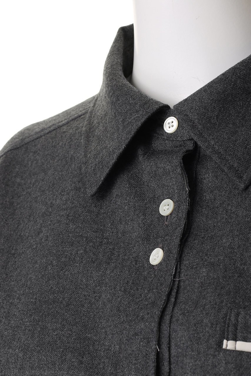 【メゾンスペシャル/MAISON SPECIAL】のSaxony Shirt/サキソニーシャツ 人気、トレンドファッション・服の通販 founy(ファニー) 　ファッション　Fashion　レディースファッション　Fashion for Women　トップス・カットソー　Cut & Sew Tops　シャツ・ブラウス・オフィスカジュアル　Elegant Blouses & Button-Ups　カフス　Cuff Design　シェイプ　Shape, Slim Fit　シンプル　Simple, Minimal　ストレッチ　Stretch, Stretchy Fabric　スリット　Slit, Slit Detail　スリーブ　Sleeve, Long Sleeve / Short Sleeve　パイピング　Piping, Trim Design　フロント　Front, Front Design　ポケット　Pocket, Pocket Detail　ロング　Long, Long-Length　ワンポイント　One Point, Statement Accent　other-6|ID: prp329100004905034 ipo3291000000036718051