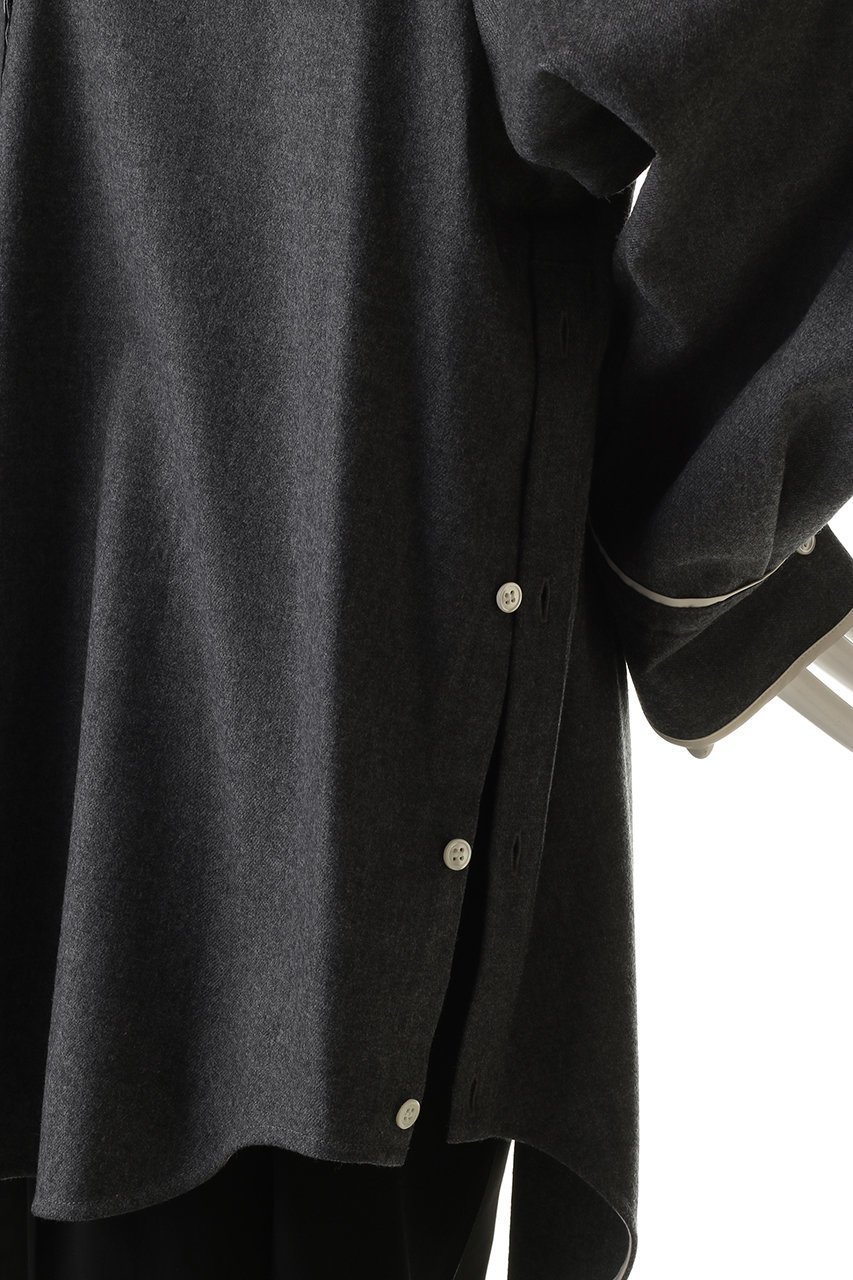 【メゾンスペシャル/MAISON SPECIAL】のSaxony Shirt/サキソニーシャツ 人気、トレンドファッション・服の通販 founy(ファニー) 　ファッション　Fashion　レディースファッション　Fashion for Women　トップス・カットソー　Cut & Sew Tops　シャツ・ブラウス・オフィスカジュアル　Elegant Blouses & Button-Ups　カフス　Cuff Design　シェイプ　Shape, Slim Fit　シンプル　Simple, Minimal　ストレッチ　Stretch, Stretchy Fabric　スリット　Slit, Slit Detail　スリーブ　Sleeve, Long Sleeve / Short Sleeve　パイピング　Piping, Trim Design　フロント　Front, Front Design　ポケット　Pocket, Pocket Detail　ロング　Long, Long-Length　ワンポイント　One Point, Statement Accent　other-7|ID: prp329100004905034 ipo3291000000036718052