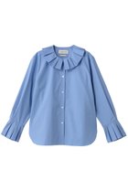 【デパリエ/DEPAREILLE】のコットンポリプリーツブラウス 人気、トレンドファッション・服の通販 founy(ファニー) ファッション Fashion レディースファッション Fashion for Women トップス・カットソー Cut & Sew Tops シャツ・ブラウス・オフィスカジュアル Elegant Blouses & Button-Ups おすすめ Recommended / Our Picks カフス Cuff Design カーディガン Cardigan, Knitwear ジャケット Jacket, Outerwear スリーブ Sleeve, Long Sleeve / Short Sleeve プリーツ Pleats, Pleated ロング Long, Long-Length thumbnail サックス|ID: prp329100004905036 ipo3291000000036718065