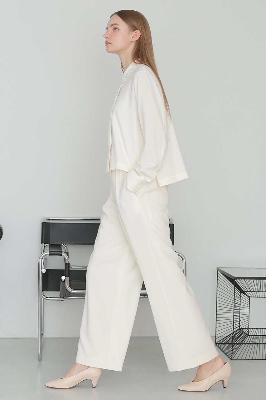 【アナイ/ANAYI】の【セットアップ対応商品】ダブルクロスフリンジビジュー ブラウス 人気、トレンドファッション・服の通販 founy(ファニー) 　ファッション　Fashion　レディースファッション　Fashion for Women　トップス・カットソー　Cut & Sew Tops　シャツ・ブラウス・オフィスカジュアル　Elegant Blouses & Button-Ups　おすすめ　Recommended / Our Picks　コンパクト　Compact, Small Size　スリーブ　Sleeve, Long Sleeve / Short Sleeve　セットアップ　Set-Up, Coordinated Outfit　ダブル　Double, Double-Breasted　バランス　Balance, Style Balance　パール　Pearl, Pearl Accent　フリンジ　Fringe, Tassel　フロント　Front, Front Design　リュクス　Luxury, Elegant, High-End, Chic　ロング　Long, Long-Length　エレガント 上品　Elegant　other-6|ID: prp329100004905038 ipo3291000000036718087