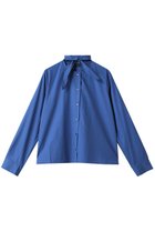 【ミズイロ インド/mizuiro ind】のリボンタイシャツ 人気、トレンドファッション・服の通販 founy(ファニー) ファッション Fashion レディースファッション Fashion for Women トップス・カットソー Cut & Sew Tops シャツ・ブラウス・オフィスカジュアル Elegant Blouses & Button-Ups ショート Short, Short Length シンプル Simple, Minimal スリーブ Sleeve, Long Sleeve / Short Sleeve トレンド Trend, Trending Now フレア Flare, Flared ボトム Bottoms, Lower Wear リボン Ribbon, Bow ロング Long, Long-Length ワイド Wide, Wide Fit エレガント 上品 Elegant thumbnail blue|ID: prp329100004905039 ipo3291000000036718092