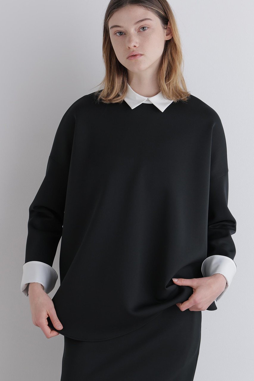 【ル フィル/LE PHIL】のスキューバーダンボールブラウス 人気、トレンドファッション・服の通販 founy(ファニー) 　ファッション　Fashion　レディースファッション　Fashion for Women　トップス・カットソー　Cut & Sew Tops　シャツ・ブラウス・オフィスカジュアル　Elegant Blouses & Button-Ups　カフス　Cuff Design　サークル　Circle, Round Design　スリーブ　Sleeve, Long Sleeve / Short Sleeve　ドレープ　Drape, Draping Fabric　パターン　Pattern, Design Print　フォルム　Silhouette, Form　ロング　Long, Long-Length　エレガント 上品　Elegant　other-2|ID: prp329100004905043 ipo3291000000036898141