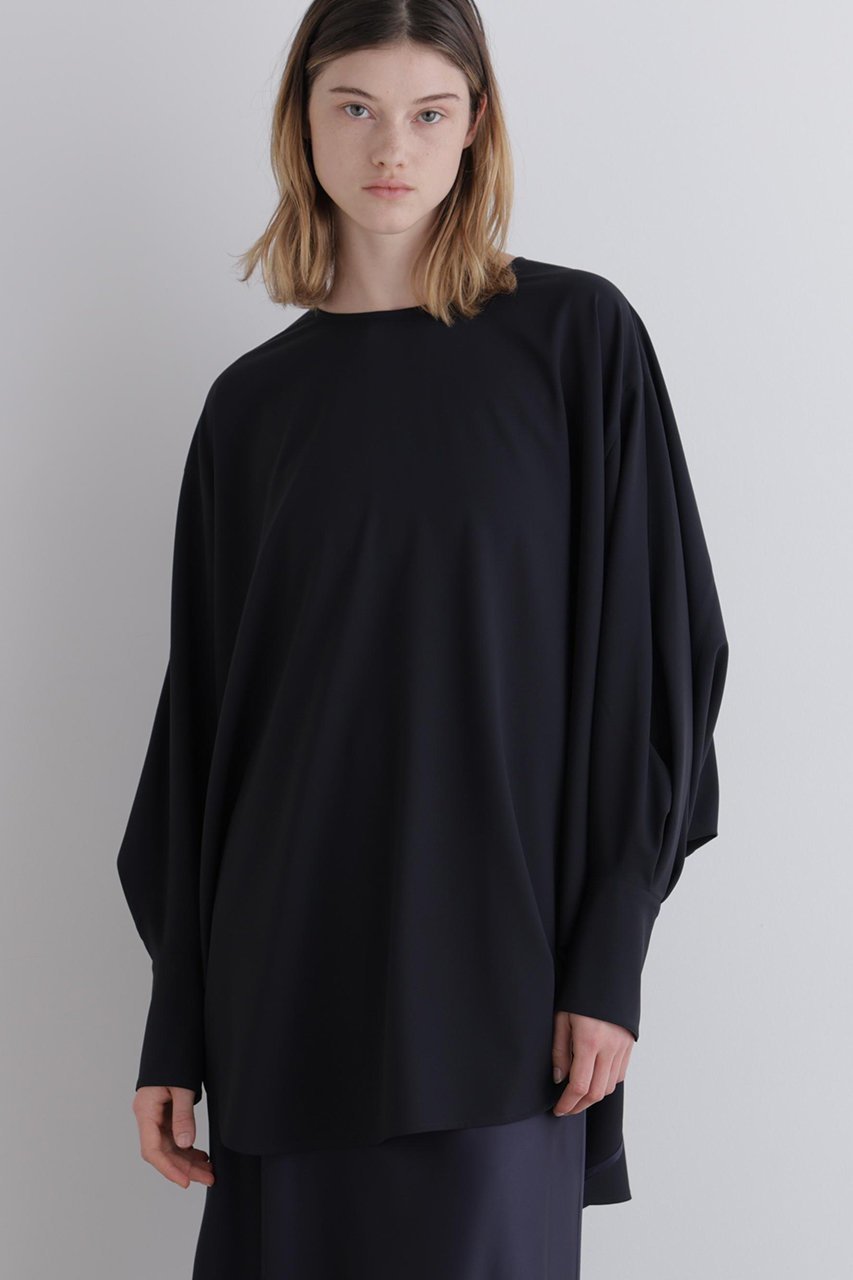 【ル フィル/LE PHIL】のストレッチオックスロングカフスブラウス 人気、トレンドファッション・服の通販 founy(ファニー) 　ファッション　Fashion　レディースファッション　Fashion for Women　トップス・カットソー　Cut & Sew Tops　シャツ・ブラウス・オフィスカジュアル　Elegant Blouses & Button-Ups　オケージョン　Occasion Wear　ストレッチ　Stretch, Stretchy Fabric　ストレート　Straight, Straight Cut　スリーブ　Sleeve, Long Sleeve / Short Sleeve　デニム　Denim, Jeans Material　ビッグ　Big, Oversized　フォルム　Silhouette, Form　ロング　Long, Long-Length　other-2|ID: prp329100004905044 ipo3291000000036718140