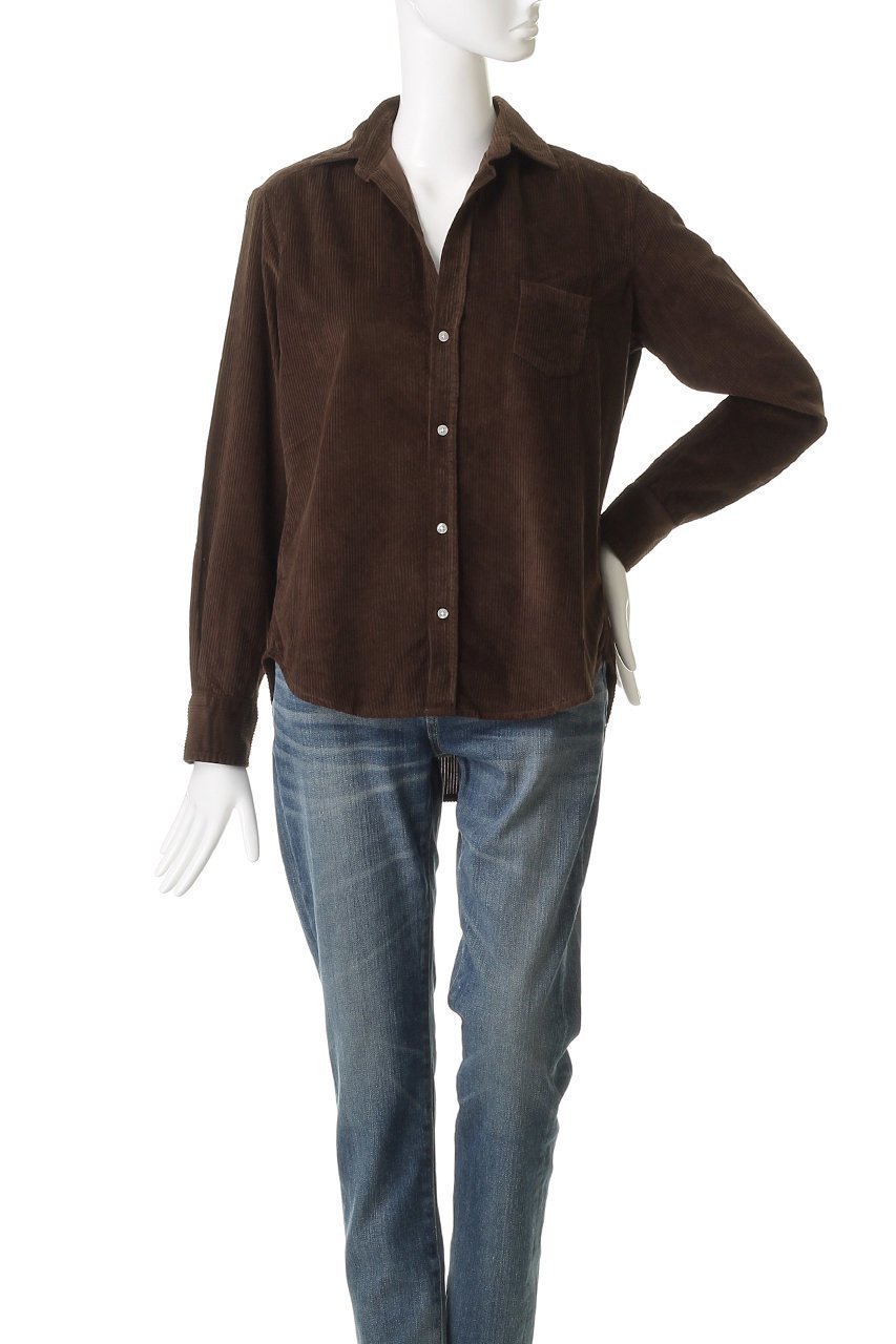 【フランク&アイリーン/Frank&Eileen】のEILEEN イタリアンコーデュロイ シャツ 人気、トレンドファッション・服の通販 founy(ファニー) 　ファッション　Fashion　レディースファッション　Fashion for Women　トップス・カットソー　Cut & Sew Tops　シャツ・ブラウス・オフィスカジュアル　Elegant Blouses & Button-Ups　エレガント 上品　Elegant　コーデュロイ　Corduroy, Cord Fabric　スリーブ　Sleeve, Long Sleeve / Short Sleeve　ポケット　Pocket, Pocket Detail　ロング　Long, Long-Length　other-2|ID: prp329100004905058 ipo3291000000036747228