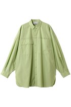 【ナゴンスタンス/nagonstans】のdouble-pockets shirt/シャツ 人気、トレンドファッション・服の通販 founy(ファニー) ファッション Fashion レディースファッション Fashion for Women トップス・カットソー Cut & Sew Tops シャツ・ブラウス・オフィスカジュアル Elegant Blouses & Button-Ups アシンメトリー Asymmetrical Style スリーブ Sleeve, Long Sleeve / Short Sleeve ブロード Broadcloth, Fine Cotton メンズ Men's, Menswear ロング Long, Long-Length thumbnail Avocado|ID: prp329100004905063 ipo3291000000036718295