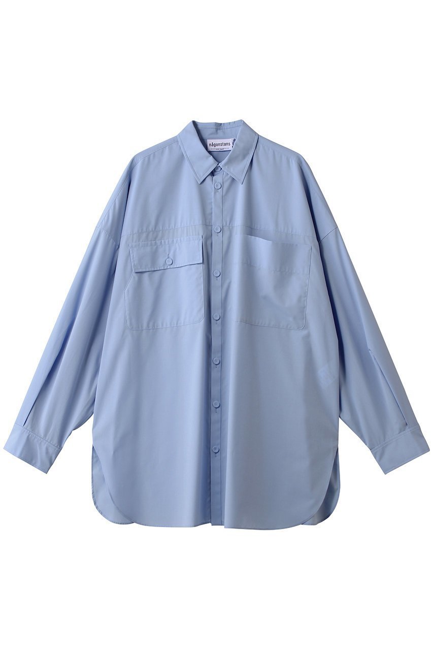 【ナゴンスタンス/nagonstans】のdouble-pockets shirt/シャツ インテリア・キッズ・メンズ・レディースファッション・服の通販 founy(ファニー) ファッション Fashion レディースファッション Fashion for Women トップス・カットソー Cut & Sew Tops シャツ・ブラウス・オフィスカジュアル Elegant Blouses & Button-Ups アシンメトリー Asymmetrical Style スリーブ Sleeve, Long Sleeve / Short Sleeve ブロード Broadcloth, Fine Cotton メンズ Men's, Menswear ロング Long, Long-Length Water|ID: prp329100004905063 ipo3291000000036718296