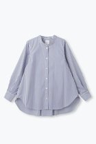 【レリル/lelill】のピマソロ フレアシャツ 人気、トレンドファッション・服の通販 founy(ファニー) ファッション Fashion レディースファッション Fashion for Women トップス・カットソー Cut & Sew Tops シャツ・ブラウス・オフィスカジュアル Elegant Blouses & Button-Ups シンプル Simple, Minimal ストレッチ Stretch, Stretchy Fabric スリーブ Sleeve, Long Sleeve / Short Sleeve フレア Flare, Flared フロント Front, Front Design ロング Long, Long-Length 定番 Standard, Basic Item thumbnail ストライプ|ID: prp329100004905065 ipo3291000000036718320