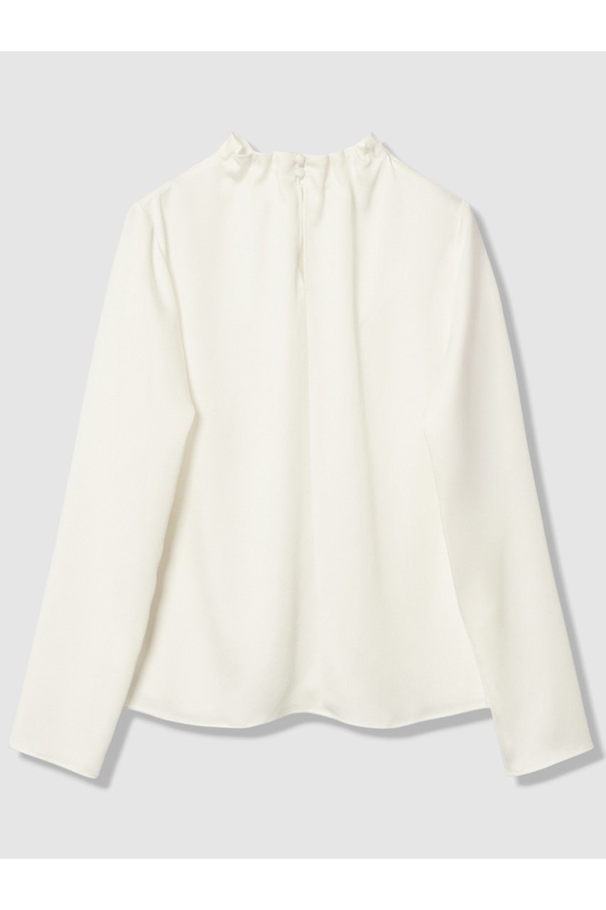 【アナイ/ANAYI】のハンマーサテンスタンド ブラウス 人気、トレンドファッション・服の通販 founy(ファニー) 　ファッション　Fashion　レディースファッション　Fashion for Women　トップス・カットソー　Cut & Sew Tops　シャツ・ブラウス・オフィスカジュアル　Elegant Blouses & Button-Ups　サテン　Satin, Glossy Fabric　シンプル　Simple, Minimal　スタンド　Stand Collar, Upright Stand　スリーブ　Sleeve, Long Sleeve / Short Sleeve　ロング　Long, Long-Length　エレガント 上品　Elegant　other-2|ID: prp329100004905077 ipo3291000000036718423