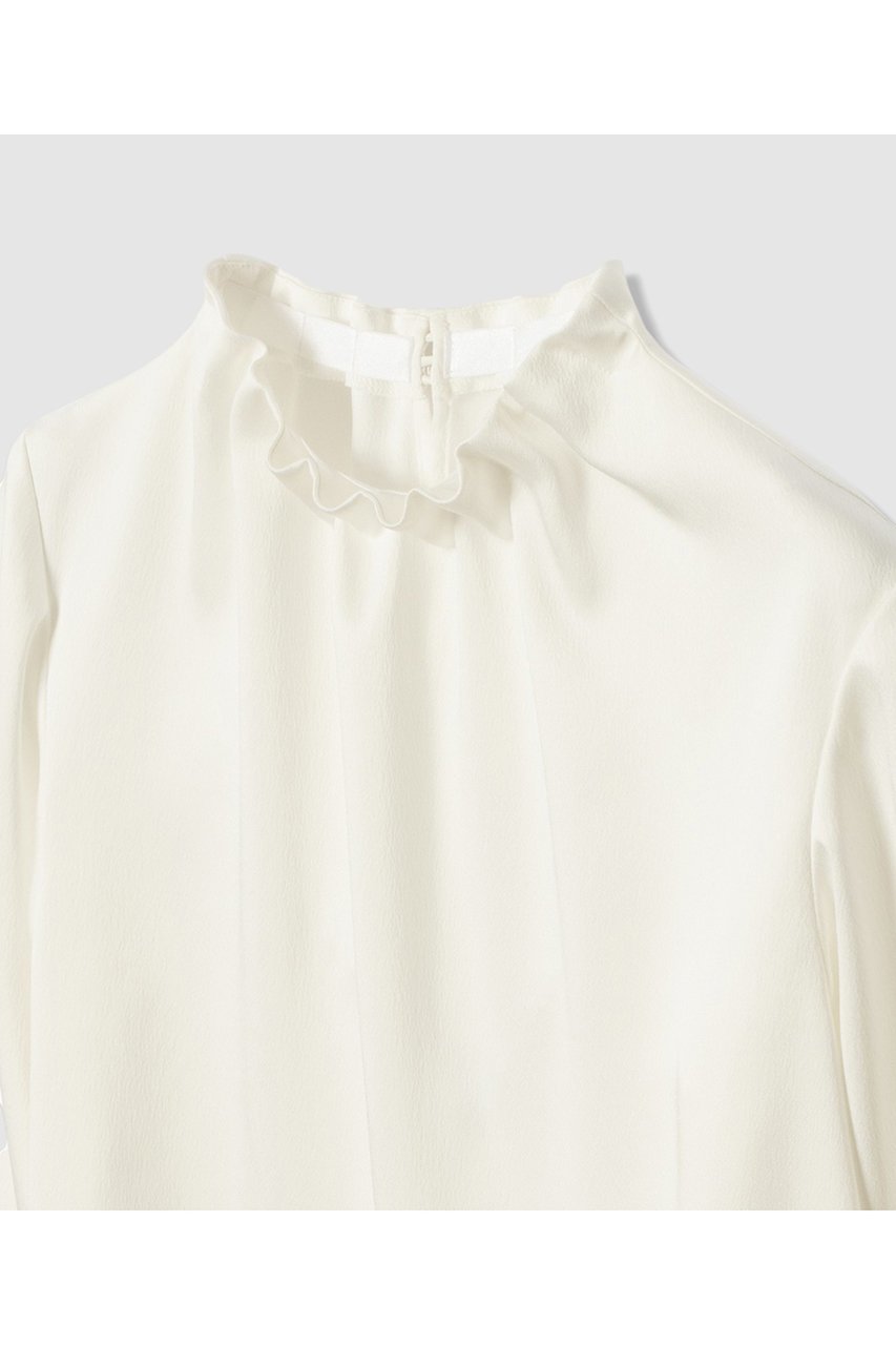 【アナイ/ANAYI】のハンマーサテンスタンド ブラウス 人気、トレンドファッション・服の通販 founy(ファニー) 　ファッション　Fashion　レディースファッション　Fashion for Women　トップス・カットソー　Cut & Sew Tops　シャツ・ブラウス・オフィスカジュアル　Elegant Blouses & Button-Ups　サテン　Satin, Glossy Fabric　シンプル　Simple, Minimal　スタンド　Stand Collar, Upright Stand　スリーブ　Sleeve, Long Sleeve / Short Sleeve　ロング　Long, Long-Length　エレガント 上品　Elegant　other-3|ID: prp329100004905077 ipo3291000000036718424