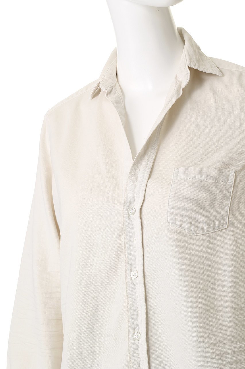 【フランク&アイリーン/Frank&Eileen】のEILEEN イタリアンフェイマスカラーデニム シャツ 人気、トレンドファッション・服の通販 founy(ファニー) 　ファッション　Fashion　レディースファッション　Fashion for Women　トップス・カットソー　Cut & Sew Tops　シャツ・ブラウス・オフィスカジュアル　Elegant Blouses & Button-Ups　コンパクト　Compact, Small Size　シンプル　Simple, Minimal　スリーブ　Sleeve, Long Sleeve / Short Sleeve　ダメージ　Distressed, Destroyed　デニム　Denim, Jeans Material　ポケット　Pocket, Pocket Detail　ロング　Long, Long-Length　定番　Standard, Basic Item　other-5|ID: prp329100004905080 ipo3291000000036718449