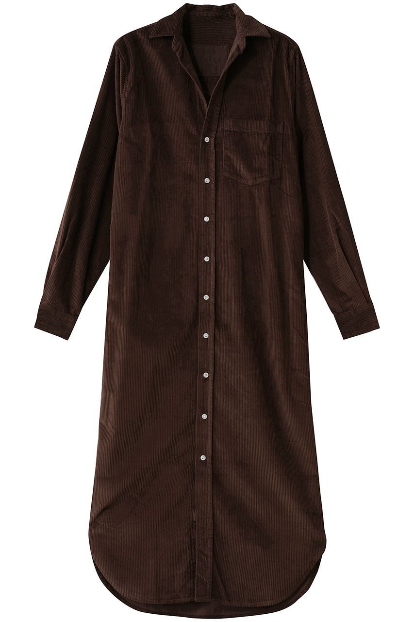 【フランク&アイリーン/Frank&Eileen】のRORY イタリアンコーデュロイ ロングシャツ インテリア・キッズ・メンズ・レディースファッション・服の通販 founy(ファニー) 　ファッション　Fashion　レディースファッション　Fashion for Women　トップス・カットソー　Cut & Sew Tops　シャツ・ブラウス・オフィスカジュアル　Elegant Blouses & Button-Ups　コーデュロイ　Corduroy, Cord Fabric　スリーブ　Sleeve, Long Sleeve / Short Sleeve　ロング　Long, Long-Length　羽織　Haori, Light Jacket　ブラウン|ID: prp329100004905081 ipo3291000000036718453