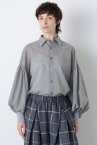 【ヒューエルミュージアム/hueLe Museum】の【STUMBLY】Sheer Volume Sleeve Shirt グレー|ID: prp329100004905084 ipo3291000000036718479