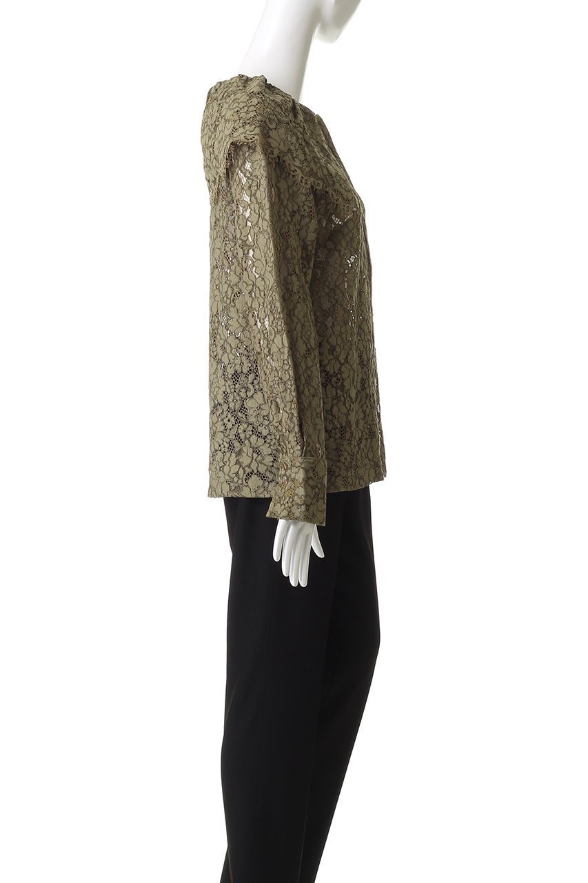 【マノフ/MANOF】のLACE COLLAR SHIRT 人気、トレンドファッション・服の通販 founy(ファニー) ファッション Fashion レディースファッション Fashion for Women トップス・カットソー Cut & Sew Tops シャツ・ブラウス・オフィスカジュアル Elegant Blouses & Button-Ups おすすめ Recommended / Our Picks エレガント 上品 Elegant ジャケット Jacket, Outerwear スリーブ Sleeve, Long Sleeve / Short Sleeve フェミニン Feminine, Girly レース Lace, Lace Fabric ロング Long, Long-Length other-3|ID: prp329100004905087 ipo3291000000036718514