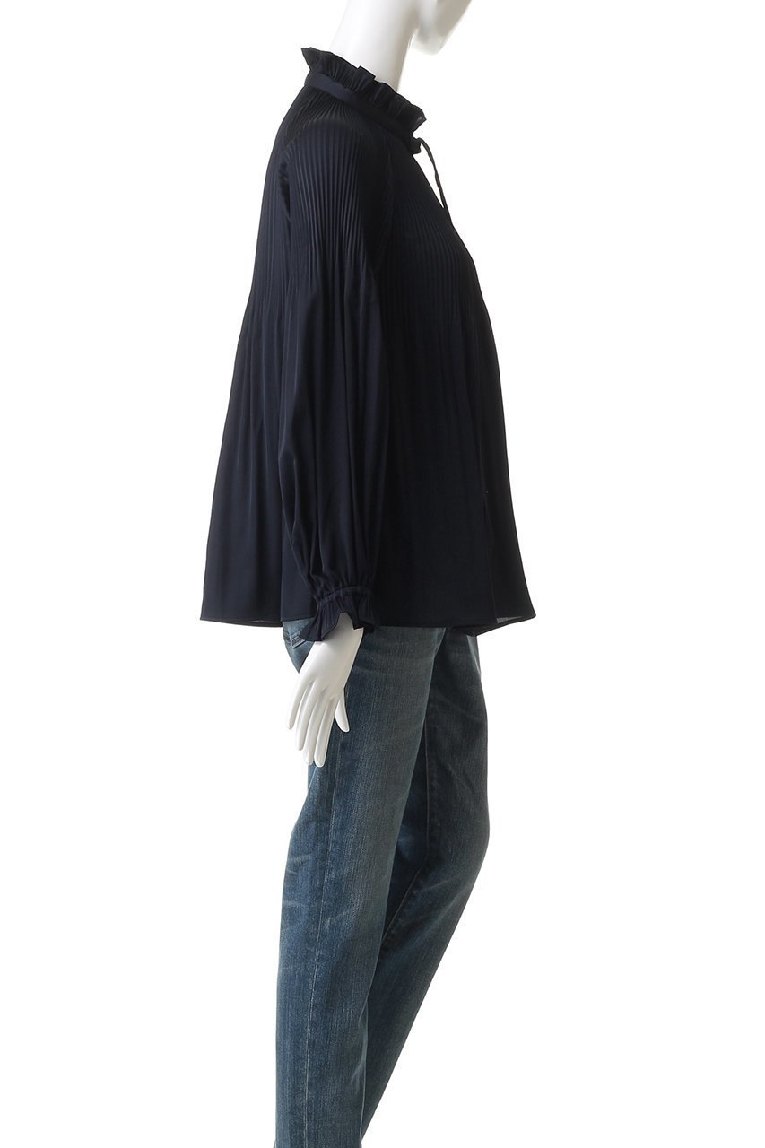 【マリリンムーン/MARILYN MOON】のアコーディオンプリーツブラウス 人気、トレンドファッション・服の通販 founy(ファニー) 　ファッション　Fashion　レディースファッション　Fashion for Women　トップス・カットソー　Cut & Sew Tops　シャツ・ブラウス・オフィスカジュアル　Elegant Blouses & Button-Ups　オケージョン　Occasion Wear　クラシック　Classic, Timeless Style　スリーブ　Sleeve, Long Sleeve / Short Sleeve　プリーツ　Pleats, Pleated　ボトム　Bottoms, Lower Wear　リボン　Ribbon, Bow　ロング　Long, Long-Length　人気　Popular, Best Seller　other-3|ID: prp329100004905090 ipo3291000000036718534