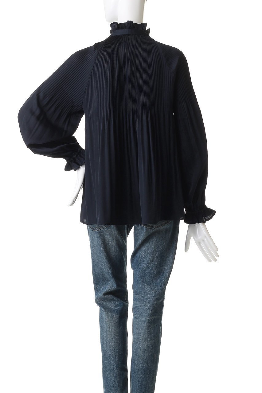 【マリリンムーン/MARILYN MOON】のアコーディオンプリーツブラウス 人気、トレンドファッション・服の通販 founy(ファニー) 　ファッション　Fashion　レディースファッション　Fashion for Women　トップス・カットソー　Cut & Sew Tops　シャツ・ブラウス・オフィスカジュアル　Elegant Blouses & Button-Ups　オケージョン　Occasion Wear　クラシック　Classic, Timeless Style　スリーブ　Sleeve, Long Sleeve / Short Sleeve　プリーツ　Pleats, Pleated　ボトム　Bottoms, Lower Wear　リボン　Ribbon, Bow　ロング　Long, Long-Length　人気　Popular, Best Seller　other-4|ID: prp329100004905090 ipo3291000000036718535