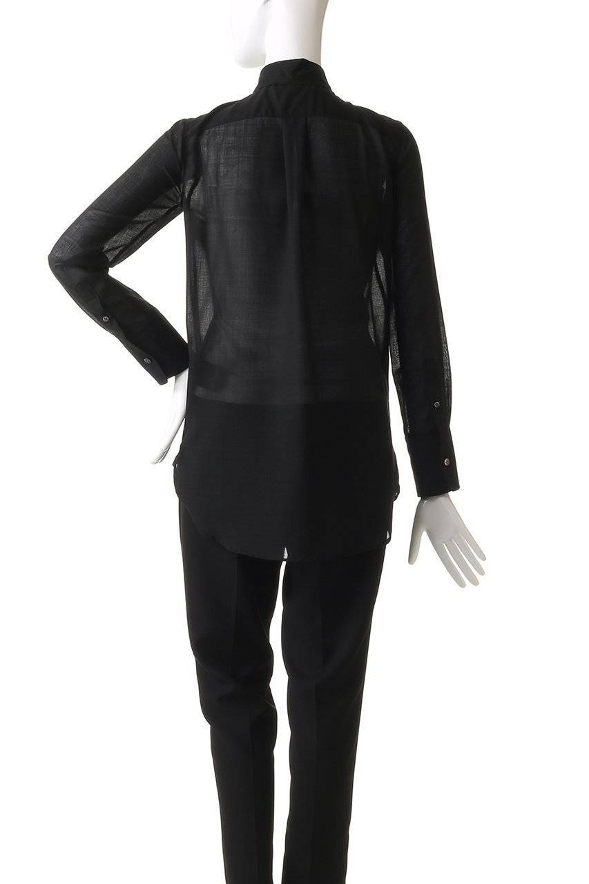 【マディソンブルー/MADISONBLUE】のMADAME LONG SHIRT W/VOILE MADAME ロングシャツ 人気、トレンドファッション・服の通販 founy(ファニー) 　ファッション　Fashion　レディースファッション　Fashion for Women　トップス・カットソー　Cut & Sew Tops　シャツ・ブラウス・オフィスカジュアル　Elegant Blouses & Button-Ups　シアー　Sheer, See-Through　スリーブ　Sleeve, Long Sleeve / Short Sleeve　ロング　Long, Long-Length　other-4|ID: prp329100004905095 ipo3291000000036718576