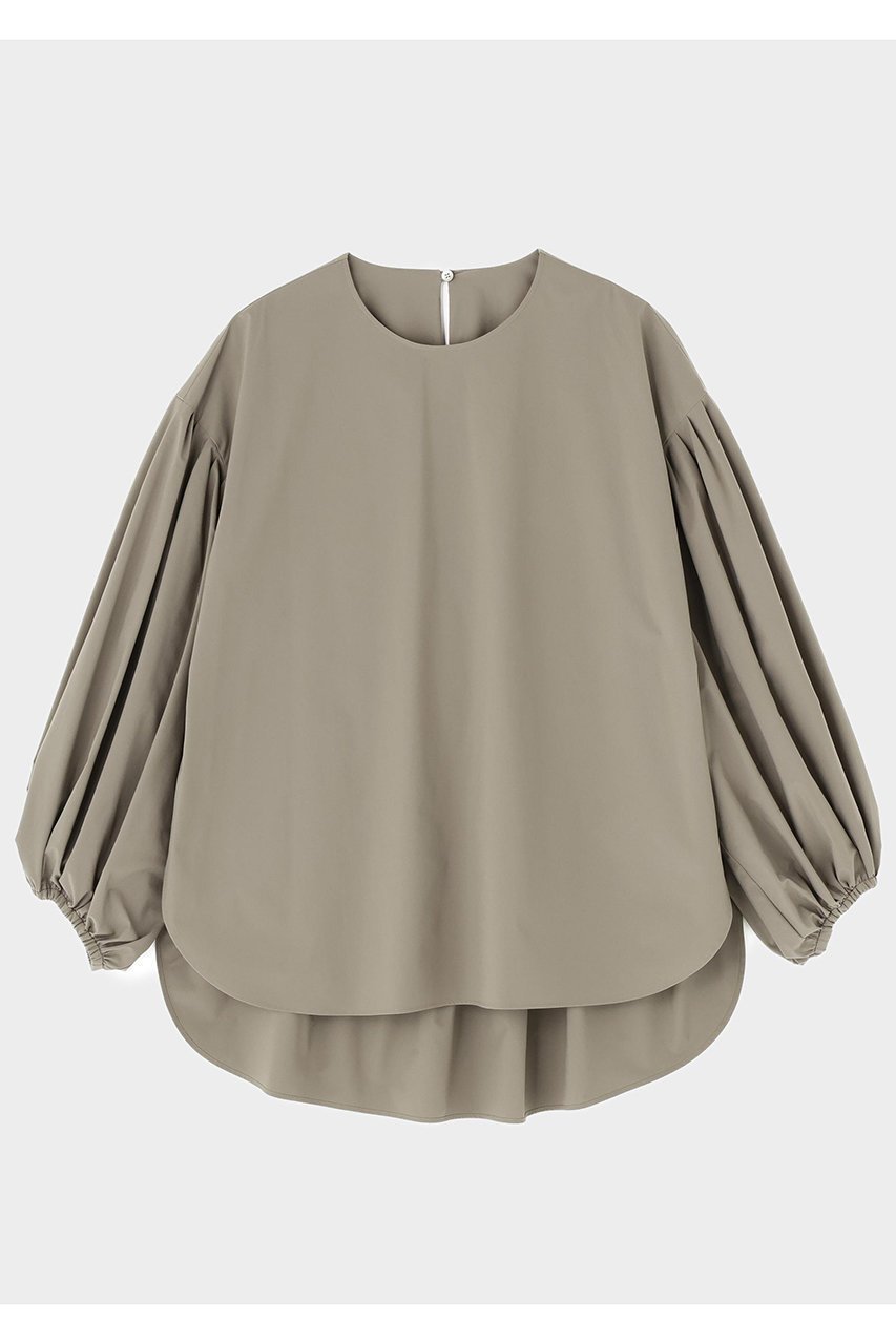 【ル フィル/LE PHIL】のSOLOTEXギャザーブラウス インテリア・キッズ・メンズ・レディースファッション・服の通販 founy(ファニー) 　ファッション　Fashion　レディースファッション　Fashion for Women　トップス・カットソー　Cut & Sew Tops　シャツ・ブラウス・オフィスカジュアル　Elegant Blouses & Button-Ups　ギャザー　Gathered, Ruffled　シンプル　Simple, Minimal　ストレッチ　Stretch, Stretchy Fabric　スリーブ　Sleeve, Long Sleeve / Short Sleeve　フォルム　Silhouette, Form　フロント　Front, Front Design　ブラウジング　Blouson Silhouette, Cinched Waist　ロング　Long, Long-Length　再入荷　Restock / Back in Stock　ブラウン|ID: prp329100004905096 ipo3291000000036718583