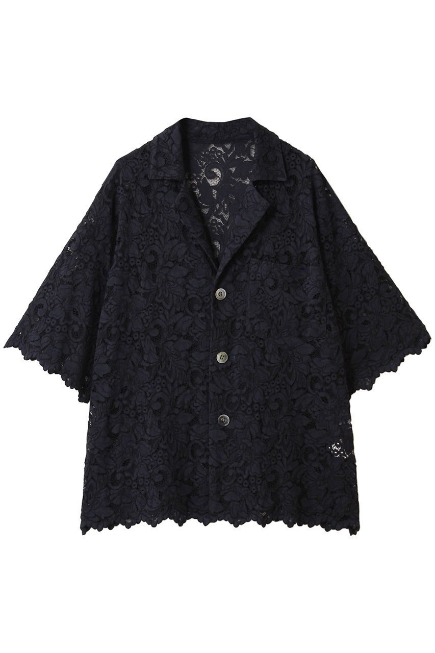 【サードマガジン/THIRD MAGAZINE】のレースジャケットブラウス インテリア・キッズ・メンズ・レディースファッション・服の通販 founy(ファニー) ファッション Fashion レディースファッション Fashion for Women アウター Coat / Outerwear Collection レディースジャケット・軽アウター Jackets トップス・カットソー Cut & Sew Tops エレガント 上品 Elegant サマー Summer, Summer Style シアー Sheer, See-Through ショート Short, Short Length ジャケット Jacket, Outerwear スリーブ Sleeve, Long Sleeve / Short Sleeve ハーフ Half, Half-Length フェミニン Feminine, Girly レース Lace, Lace Fabric ネイビー|ID: prp329100004905099 ipo3291000000036718606