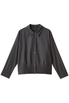 【ミズイロ インド/mizuiro ind】のプリーツヘムシャツ 人気、トレンドファッション・服の通販 founy(ファニー) ファッション Fashion レディースファッション Fashion for Women トップス・カットソー Cut & Sew Tops シャツ・ブラウス・オフィスカジュアル Elegant Blouses & Button-Ups シンプル Simple, Minimal スタイリッシュ Stylish, Fashionable スリーブ Sleeve, Long Sleeve / Short Sleeve プリーツ Pleats, Pleated ロング Long, Long-Length エレガント 上品 Elegant |ID:prp329100004905104
