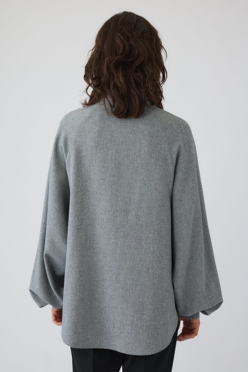 【リムアーク/RIM.ARK】のSuper volume sleeve SH/シャツ 人気、トレンドファッション・服の通販 founy(ファニー) 　ファッション　Fashion　レディースファッション　Fashion for Women　トップス・カットソー　Cut & Sew Tops　シャツ・ブラウス・オフィスカジュアル　Elegant Blouses & Button-Ups　ボリューム袖・フリルスリーブブラウス　Voluminous & Ruffle Sleeves / Puffy Sleeve Tops　エレガント 上品　Elegant　シャンブレー　Chambray, Denim-Like Fabric　シンプル　Simple, Minimal　スリーブ　Sleeve, Long Sleeve / Short Sleeve　ミックス　Mix, Mixed Style　ロング　Long, Long-Length　other-5|ID: prp329100004905105 ipo3291000000036718665