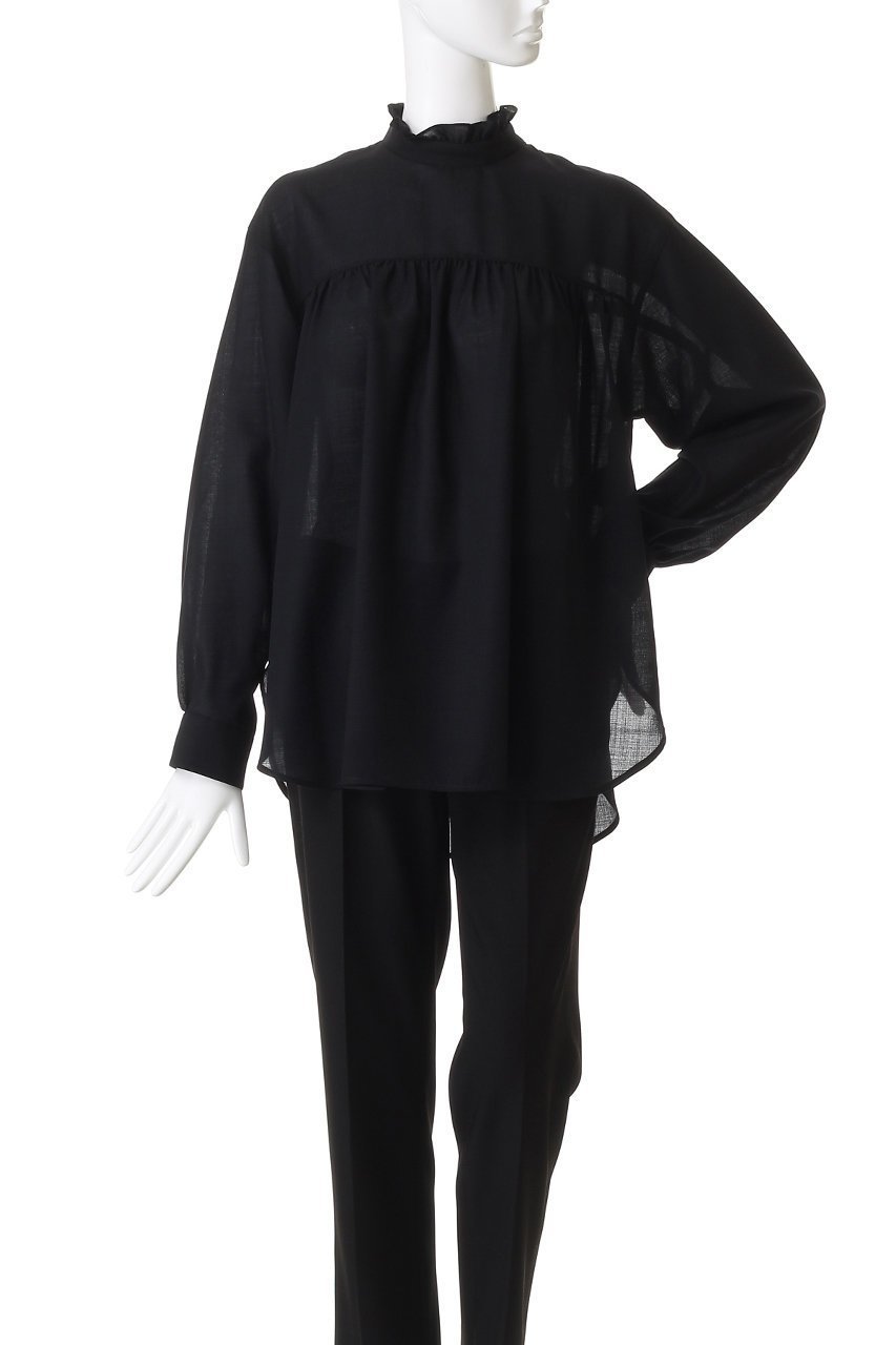【デパリエ/DEPAREILLE】のウールビエラボウブラウス 人気、トレンドファッション・服の通販 founy(ファニー) 　ファッション　Fashion　レディースファッション　Fashion for Women　トップス・カットソー　Cut & Sew Tops　シャツ・ブラウス・オフィスカジュアル　Elegant Blouses & Button-Ups　ギャザー　Gathered, Ruffled　スリット　Slit, Slit Detail　スリーブ　Sleeve, Long Sleeve / Short Sleeve　ダウン　Down, Puffer　デニム　Denim, Jeans Material　トレンド　Trend, Trending Now　フリル　Frill, Ruffle　ヘムライン　Hemline, Bottom Cut　ロング　Long, Long-Length　other-2|ID: prp329100004905113 ipo3291000000036898342