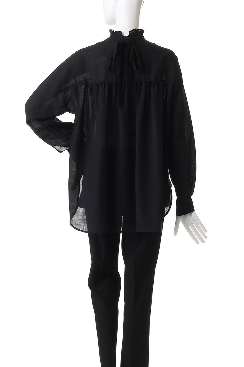 【デパリエ/DEPAREILLE】のウールビエラボウブラウス 人気、トレンドファッション・服の通販 founy(ファニー) 　ファッション　Fashion　レディースファッション　Fashion for Women　トップス・カットソー　Cut & Sew Tops　シャツ・ブラウス・オフィスカジュアル　Elegant Blouses & Button-Ups　ギャザー　Gathered, Ruffled　スリット　Slit, Slit Detail　スリーブ　Sleeve, Long Sleeve / Short Sleeve　ダウン　Down, Puffer　デニム　Denim, Jeans Material　トレンド　Trend, Trending Now　フリル　Frill, Ruffle　ヘムライン　Hemline, Bottom Cut　ロング　Long, Long-Length　other-4|ID: prp329100004905113 ipo3291000000036898344