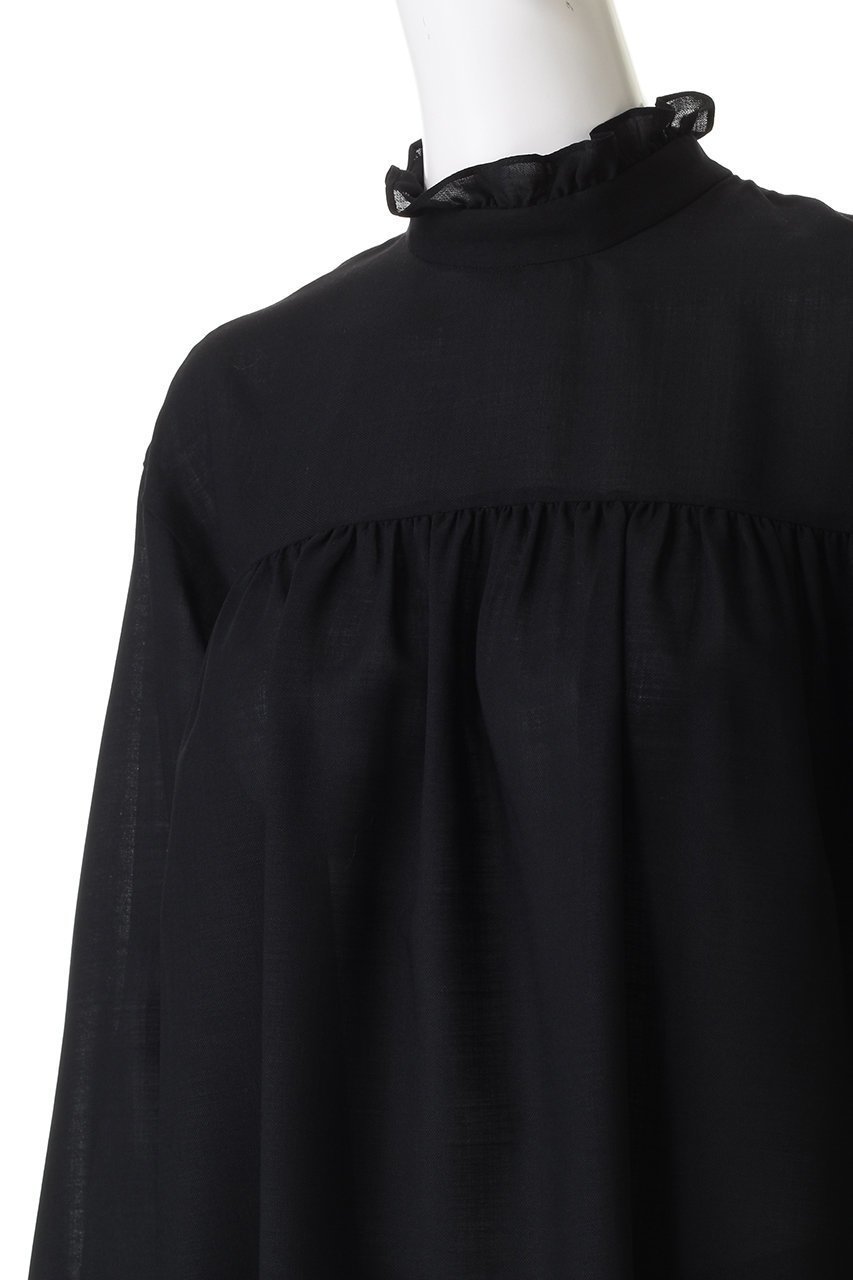 【デパリエ/DEPAREILLE】のウールビエラボウブラウス 人気、トレンドファッション・服の通販 founy(ファニー) 　ファッション　Fashion　レディースファッション　Fashion for Women　トップス・カットソー　Cut & Sew Tops　シャツ・ブラウス・オフィスカジュアル　Elegant Blouses & Button-Ups　ギャザー　Gathered, Ruffled　スリット　Slit, Slit Detail　スリーブ　Sleeve, Long Sleeve / Short Sleeve　ダウン　Down, Puffer　デニム　Denim, Jeans Material　トレンド　Trend, Trending Now　フリル　Frill, Ruffle　ヘムライン　Hemline, Bottom Cut　ロング　Long, Long-Length　other-5|ID: prp329100004905113 ipo3291000000036898345