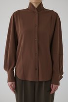 【リムアーク/RIM.ARK】のStand collar volume blouse/ブラウス ライトブラウン|ID: prp329100004905115 ipo3291000000036718738