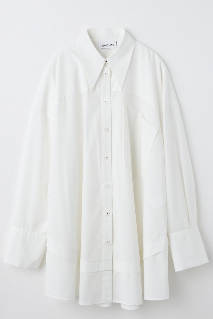 【ナゴンスタンス/nagonstans】のcircle shirt シャツ インテリア・キッズ・メンズ・レディースファッション・服の通販 founy(ファウニー) https://founy.com/ ファッション Fashion レディースファッション Fashion for Women トップス・カットソー Cut & Sew Tops シャツ・ブラウス・オフィスカジュアル Elegant Blouses & Button-Ups なめらか Smooth, Silky Texture カフス Cuff Design スリーブ Sleeve, Long Sleeve / Short Sleeve ブロード Broadcloth, Fine Cotton ポケット Pocket, Pocket Detail ロング Long, Long-Length |ID: prp329100004905133 ipo3291000000036718897