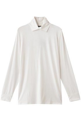 【ミズイロ インド/mizuiro ind】のシャツカラーハイネックプルオーバー 人気、トレンドファッション・服の通販 founy(ファニー) ファッション Fashion レディースファッション Fashion for Women トップス・カットソー Cut & Sew Tops シャツ・ブラウス・オフィスカジュアル Elegant Blouses & Button-Ups カジュアルプルオーバー・ニットトップス Pullovers & Knit Tops / Casual Pullovers インナー Innerwear ショート Short, Short Length シンプル Simple, Minimal スリット Slit, Slit Detail スリーブ Sleeve, Long Sleeve / Short Sleeve タートルネック Turtleneck, High Neck フロント Front, Front Design |ID:prp329100004905149