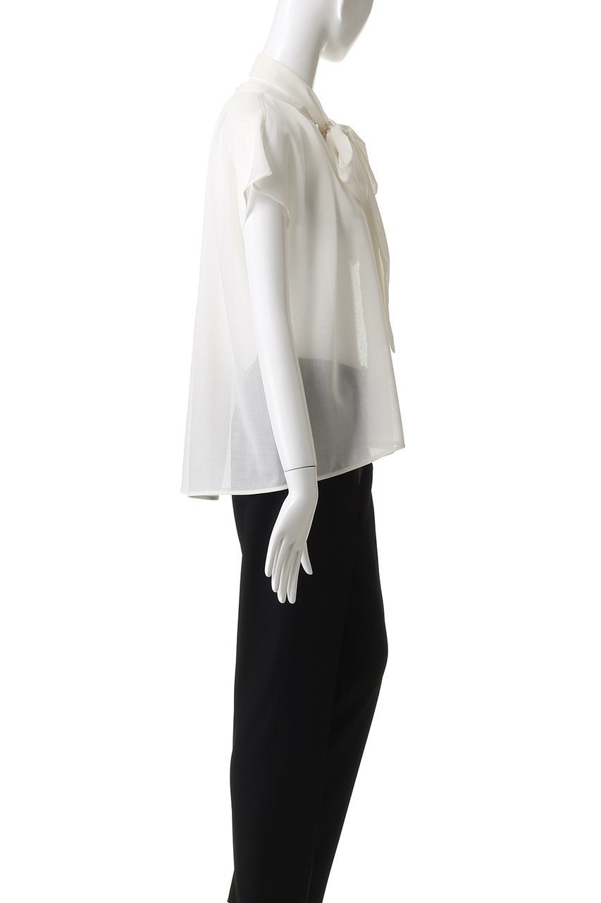 【デザイン ワークス/DESIGN WORKS】のT/Wボイルボウタイブラウス 人気、トレンドファッション・服の通販 founy(ファニー) 　ファッション　Fashion　レディースファッション　Fashion for Women　トップス・カットソー　Cut & Sew Tops　シャツ・ブラウス・オフィスカジュアル　Elegant Blouses & Button-Ups　シンプル　Simple, Minimal　ジャケット　Jacket, Outerwear　スリーブ　Sleeve, Long Sleeve / Short Sleeve　ボウタイ　Bow Tie, Neck Bow　ロング　Long, Long-Length　other-3|ID: prp329100004905157 ipo3291000000036719120