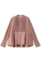 【マリリンムーン/MARILYN MOON】のタックフリルフレアシャツ ダスティピンク|ID: prp329100004905168 ipo3291000000036719221