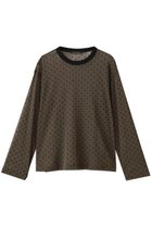 【ミズイロ インド/mizuiro ind】のメッシュドットクルーネックプルオーバー brown|ID: prp329100004905181 ipo3291000000036719327