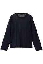 【ミズイロ インド/mizuiro ind】のメッシュドットクルーネックプルオーバー navy|ID: prp329100004905181 ipo3291000000036719328
