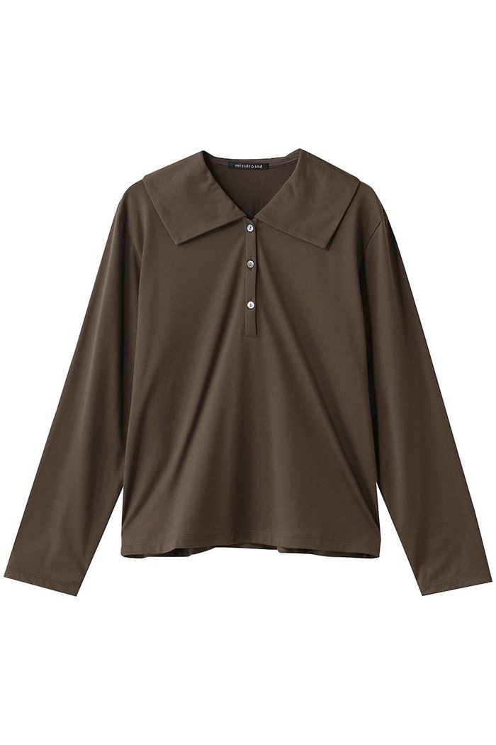 【ミズイロ インド/mizuiro ind】のワイドカラーポロシャツ インテリア・キッズ・メンズ・レディースファッション・服の通販 founy(ファニー) https://founy.com/ ファッション Fashion レディースファッション Fashion for Women トップス・カットソー Cut & Sew Tops シャツ・ブラウス・オフィスカジュアル Elegant Blouses & Button-Ups ポロシャツ・きれいめカジュアル Smart-Casual Polo Tops コンパクト Compact, Small Size シンプル Simple, Minimal トレンド Trend, Trending Now ビッグ Big, Oversized ボトム Bottoms, Lower Wear ポロシャツ Polo Shirt, Collared Tee ワイド Wide, Wide Fit |ID: prp329100004905182 ipo3291000000036719337