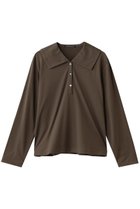 【ミズイロ インド/mizuiro ind】のワイドカラーポロシャツ d.brown|ID: prp329100004905182 ipo3291000000036719338