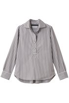 【マルティニーク/martinique】のブラウス 人気、トレンドファッション・服の通販 founy(ファニー) ファッション Fashion レディースファッション Fashion for Women トップス・カットソー Cut & Sew Tops シャツ・ブラウス・オフィスカジュアル Elegant Blouses & Button-Ups イタリア Italy スリーブ Sleeve, Long Sleeve / Short Sleeve パール Pearl, Pearl Accent ロング Long, Long-Length エレガント 上品 Elegant 定番 Standard, Basic Item thumbnail ストライプ|ID: prp329100004905185 ipo3291000000036719368