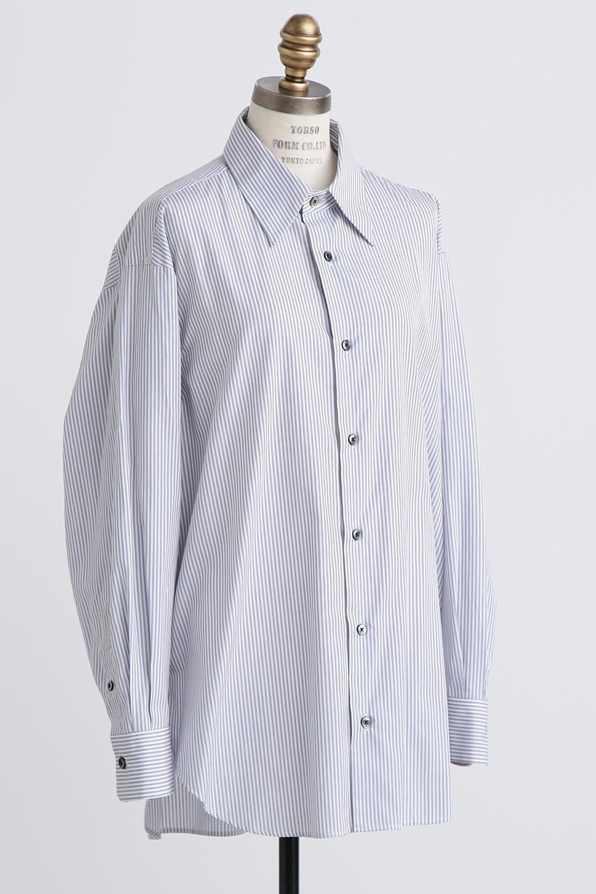 【ヒューエルミュージアム/hueLe Museum】の【STUMBLY】Sheer Organdy Combi Shirts 人気、トレンドファッション・服の通販 founy(ファニー) 　ファッション　Fashion　レディースファッション　Fashion for Women　トップス・カットソー　Cut & Sew Tops　シャツ・ブラウス・オフィスカジュアル　Elegant Blouses & Button-Ups　スピンドル　Spindle, Drawcord　スリーブ　Sleeve, Long Sleeve / Short Sleeve　チュール　Tulip, Tulip Motif　ドレス　Dress, One-Piece　マニッシュ　Mannish, Boyish　メンズ　Men's, Menswear　ロング　Long, Long-Length　other-6|ID: prp329100004905192 ipo3291000000036719435