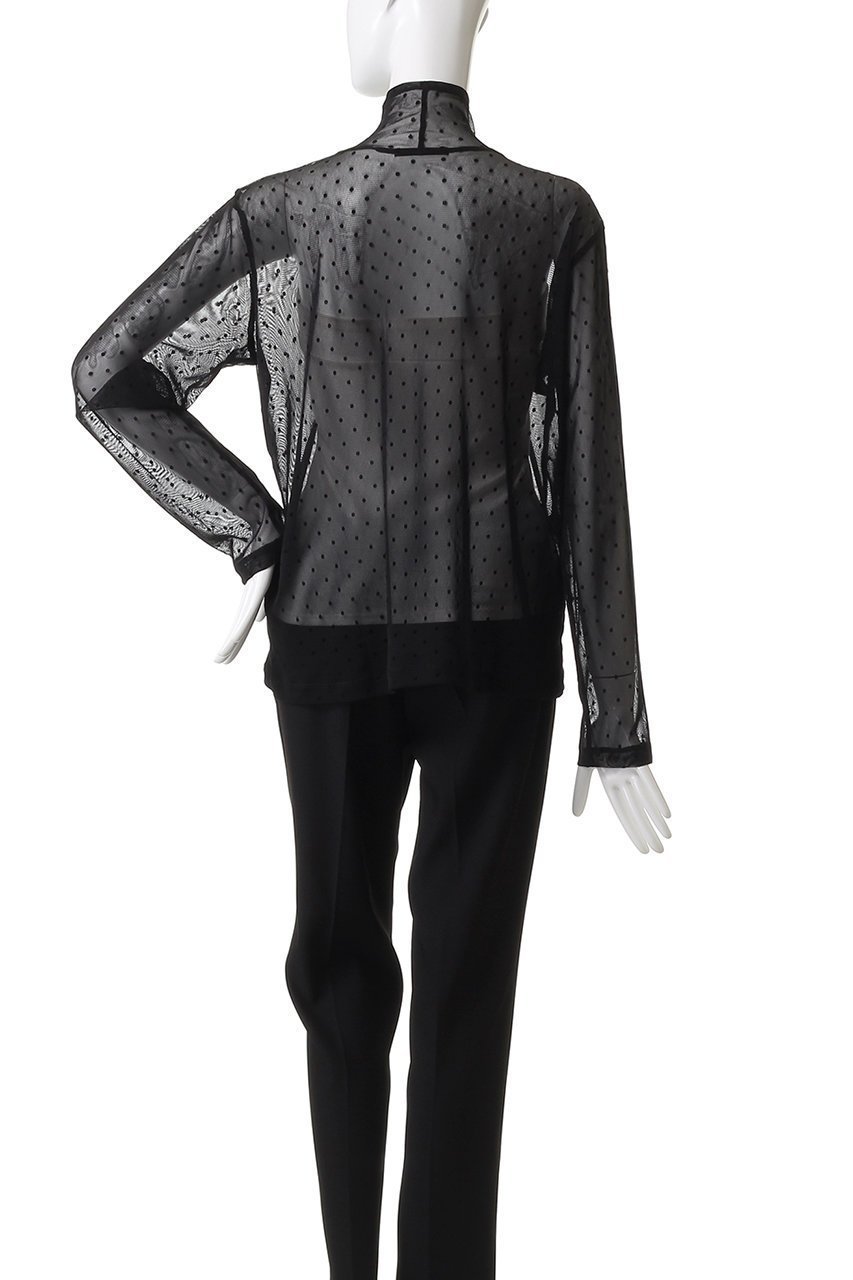 【ミズイロ インド/mizuiro ind】のメッシュドットハイネックプルオーバー 人気、トレンドファッション・服の通販 founy(ファニー) 　ファッション　Fashion　レディースファッション　Fashion for Women　トップス・カットソー　Cut & Sew Tops　シャツ・ブラウス・オフィスカジュアル　Elegant Blouses & Button-Ups　カジュアルプルオーバー・ニットトップス　Pullovers & Knit Tops / Casual Pullovers　インナー　Innerwear　キャミソール　Camisole, Spaghetti Strap Top　シンプル　Simple, Minimal　スウェット / スエット　Sweatshirt, Sweatwear　スリーブ　Sleeve, Long Sleeve / Short Sleeve　タンク　Tank Top, Sleeveless Top　ドット　Polka Dot, Dot Pattern　ハイネック　High Neck, Mock Neck　フェミニン　Feminine, Girly　メッシュ　Mesh, Net Fabric　ロング　Long, Long-Length　エレガント 上品　Elegant　other-4|ID: prp329100004905200 ipo3291000000036747412